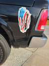 STOLEN FLAG OG vertical car decal