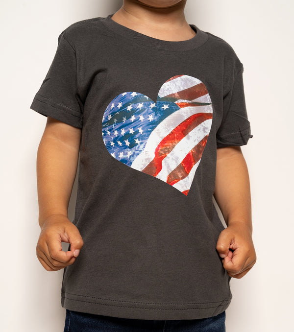 BIG HEART toddler tee