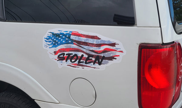 STOLEN FLAG OG car decal