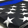Blue Line American Flag-Sewn and Embroidered(Multiple Sizes)