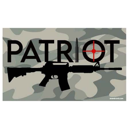 PATRIOT BULL'S EYE sticker
