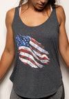 TATTERED FLAG ladies tank