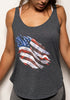 TATTERED FLAG ladies tank