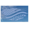 STOLEN FLAGMATTE GUNMETAL car decal
